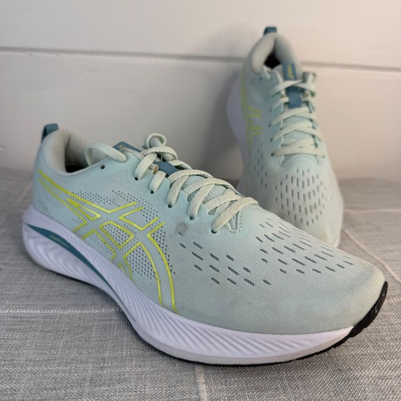 Asics Shoes - Asics Gel Excite 10 Womens 11 WIDE Blue Green Sneakers Running Shoes